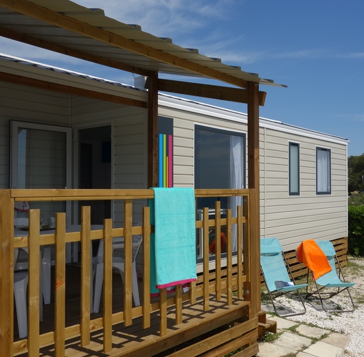 Mobil-Home 6 personnes Face à la mer climatisé : Camping Les Mouettes