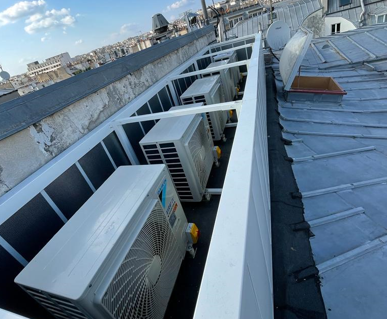 Hôtellerie - Nouvelle installation sur les toits parisiens  : CLIMATDEUX