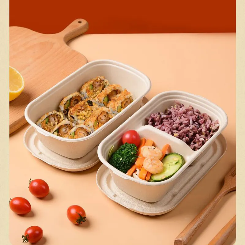 Barquette 1000ml en bagasse : XIULAN