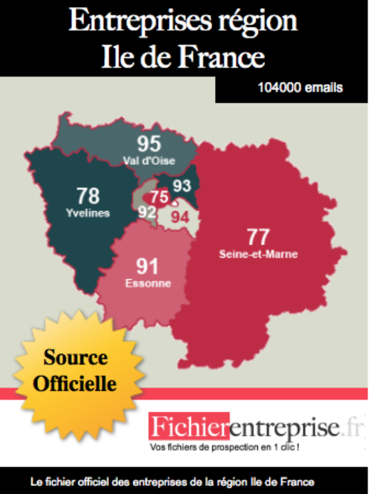 FICHIER ENTREPRISE ILE DE FRANCE : Fichierentreprise